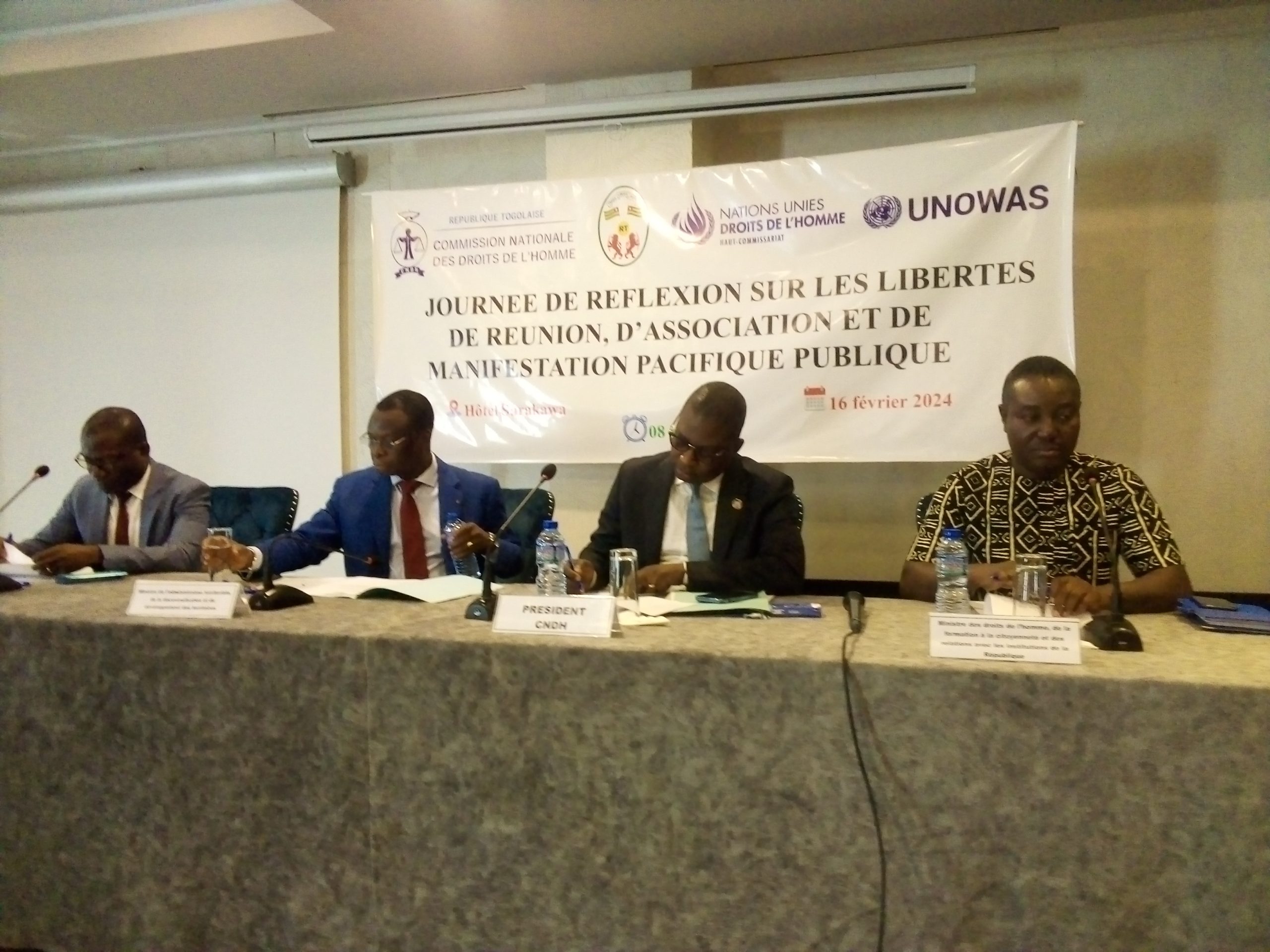 Droits de l’ Homme : l’ exercice des libertés de réunion, d’ association et de manifestation pacifique publique au centre d’un débat à Lomé