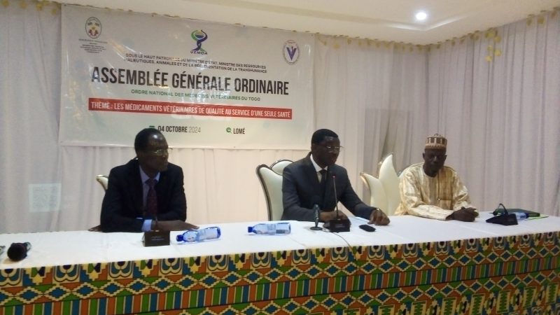 Togo/Assemblée générale de l’ ONMVT: les médecins vétérinaires résolument engagés à conforter l’ approche « une seule santé »